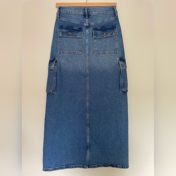 a.n.a Blue Denim Skirt Casual Style - Picture 4 of 7